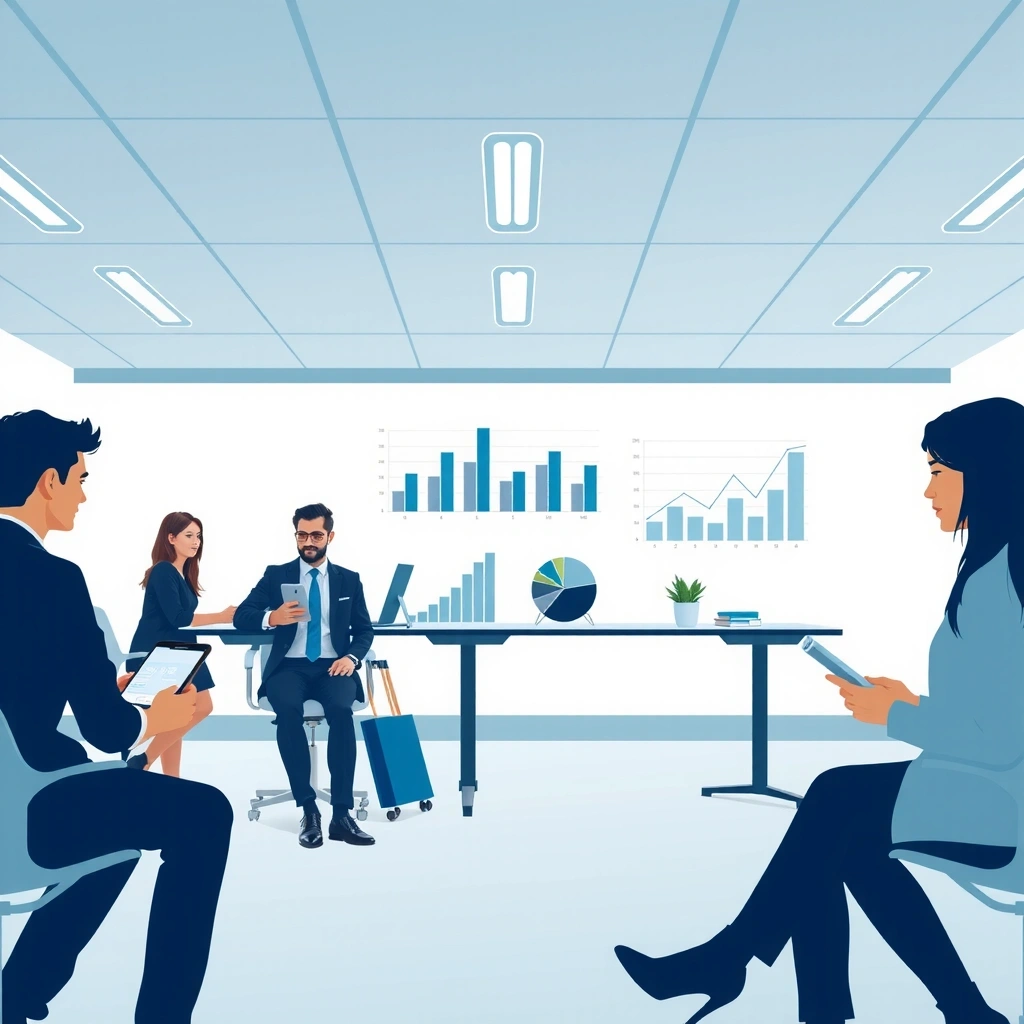 Mission and vision illustration